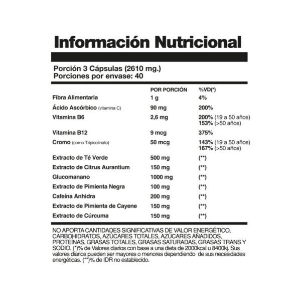 HOCH SPORT - THERMOGENIX CAFEINA 120CAPS
