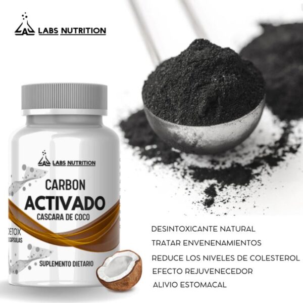 LABS NUTRITION - CARBON ACTIVADO DE COCO X 60CAPS