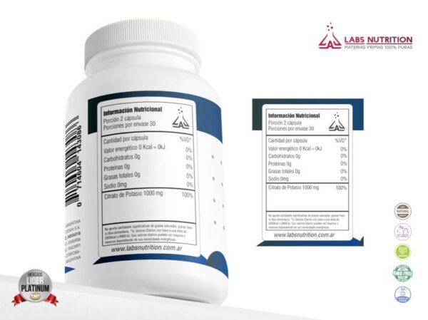 LABS NUTRITION - CITRATO DE POTASIO 60 CAPS