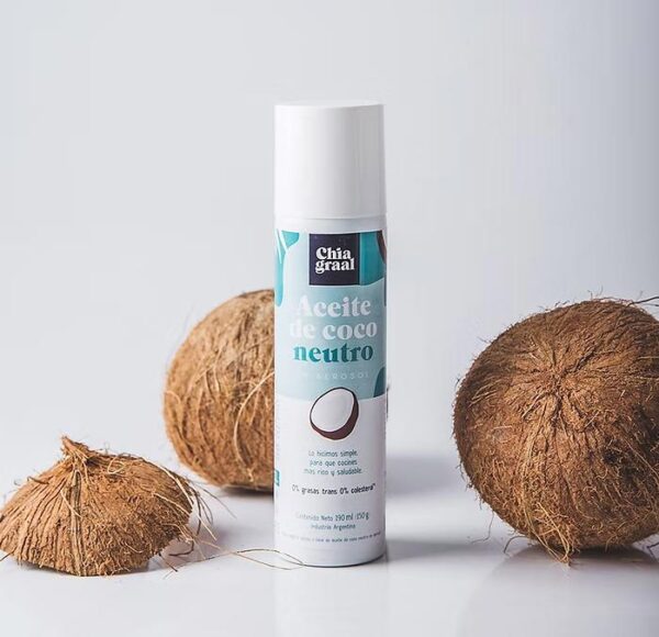 CHIAGRAAL - ACEITE DE COCO EN AEROSOL NEUTRO 190ML