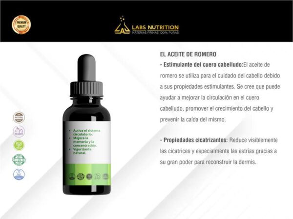 LABS NUTRITION - ACEITE ESENCIAL DE ROMERO 30ML