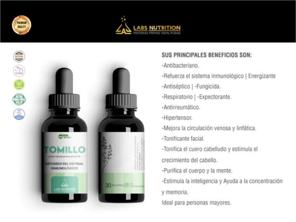 LABS NUTRITION - ACEITE ESENCIAL DE TOMILLO 30ML