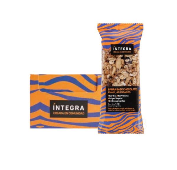 INTEGRA - BARRA BASE CHOCOLATE CAJA X 10UN