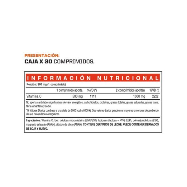 NATULIV - VITAMINA C 30COMP